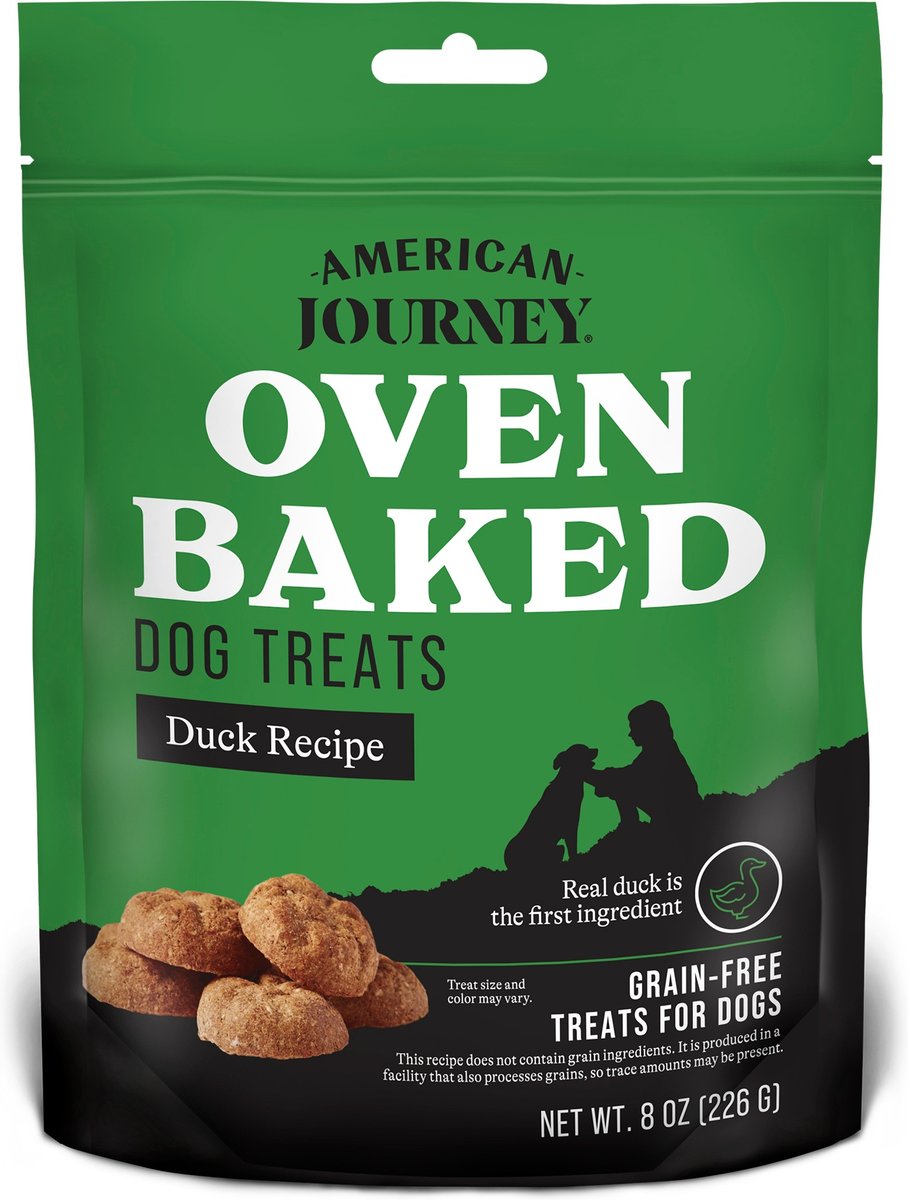 American Journey Duck Recipe Grain-Free Oven Baked Crunchy Biscuit Dog Treats