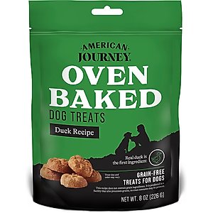 American Journey Duck Recipe Grain-Free Oven Baked Crunchy Biscuit Dog Treats, 8-oz bag