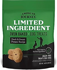 American Journey Duck & Sweet Potato Recipe Limited Ingredient Dog Treats, 14-oz bag