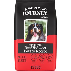 American Journey Grain-Free Beef & Sweet Potato Recipe Dry Dog Food, 12-lb bag