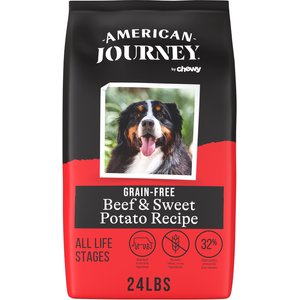 American Journey Grain-Free Beef & Sweet Potato Recipe Dry Dog Food, 24-lb bag
