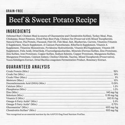 Show full view: American Journey Grain-Free Beef & Sweet Potato Recipe Dry Dog Food, 24-lb bag slide 10 of 12