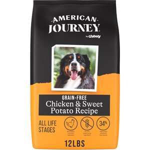 American Journey Grain-Free Chicken & Sweet Potato Recipe Dry Dog Food, 12-lb bag