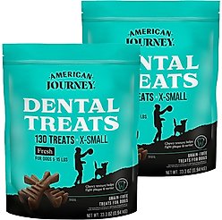 American Journey Grain-Free Extra-Small Dental Dog Treats Mint Flavor, 260 count