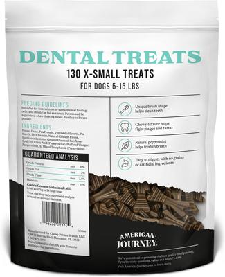 Show full view: American Journey Grain-Free Extra-Small Dental Dog Treats Mint Flavor, 260 count slide 4 of 11