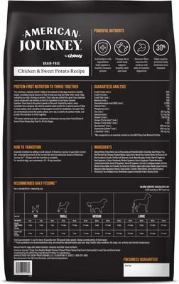 Show full view: American Journey Grain-Free Healthy Weight Chicken & Sweet Potato Recipe Dry Dog Food, 24-lb bag slide 3 of 12