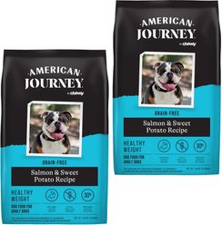 American Journey Grain-Free Healthy Weight Salmon & Sweet Potato Recipe Dry Dog Food, 48-lb bundle slide 1 of 9