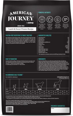 Show full view: American Journey Grain-Free Lamb & Sweet Potato Recipe Dry Dog Food, 24-lb bag slide 3 of 12