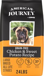 American Journey Grain-Free Large Breed Adult Chicken & Sweet Potato Recipe Dry Dog Food, 24-lb bag
