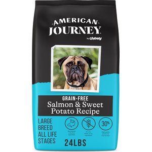 American Journey Grain-Free Large Breed Adult Salmon & Sweet Potato Recipe Dry Dog Food, 24-lb bag