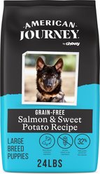 American Journey Grain-Free Large Breed Puppy Salmon & Sweet Potato Recipe Dry Dog Food, 24-lb bag