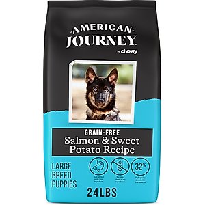 American Journey Grain-Free Large Breed Puppy Salmon & Sweet Potato Recipe Dry Dog Food, 24-lb bag