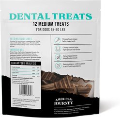 American Journey Grain-Free Medium Dental Dog Treats Mint Flavor, 12 count slide 2 of 8