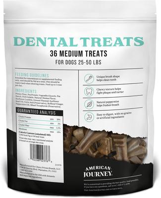 Show full view: American Journey Grain-Free Medium Dental Dog Treats Mint Flavor, 36 count slide 3 of 10