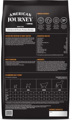 Show full view: American Journey Grain-Free Puppy Chicken & Sweet Potato Recipe Dry Dog Food, 24-lb bag slide 3 of 12