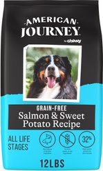 American Journey Grain-Free Salmon & Sweet Potato Recipe Dry Dog Food, 12-lb bag