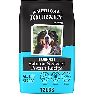 American Journey Grain-Free Salmon & Sweet Potato Recipe Dry Dog Food, 12-lb bag