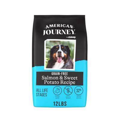 Show full view: American Journey Grain-Free Salmon & Sweet Potato Recipe Dry Dog Food, 12-lb bag slide 1 of 12