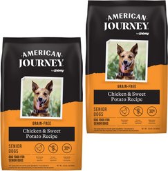 American Journey Grain-Free Senior Chicken & Sweet Potato Recipe Dry Dog Food, 48-lb bundle
