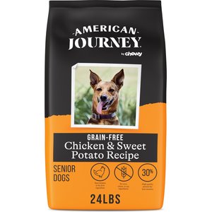 American Journey Grain-Free Senior Chicken & Sweet Potato Recipe Dry Dog Food, 24-lb bag