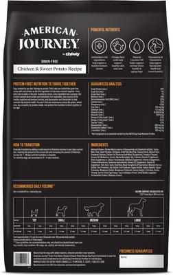Show full view: American Journey Grain-Free Senior Chicken & Sweet Potato Recipe Dry Dog Food + Poultry & Beef Variety Pack Grain-Free Canned Dog Food slide 7 of 9