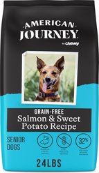 American Journey Grain-Free Senior Salmon & Sweet Potato Recipe Dry Dog Food, 24-lb bag