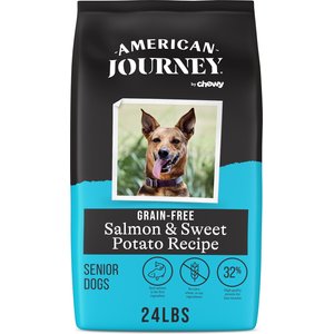 American Journey Grain-Free Senior Salmon & Sweet Potato Recipe Dry Dog Food, 24-lb bag
