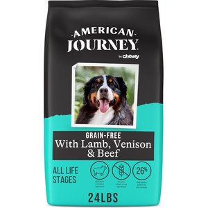 American Journey Grain-Free with Lamb, Venison & Beef Dry Dog Food, 24-lb bag
