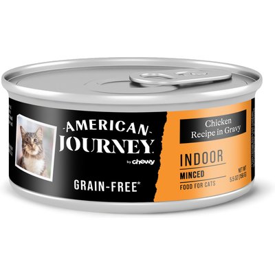 American Journey American Journey Indoor Minced Chicken Recipe in Gravy Grain-Free Canned Cat Food, 5.5-oz can, case of 24