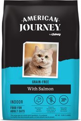 American Journey Indoor Recipe with Salmon Grain-Free Dry Cat Food, 12-lb bag