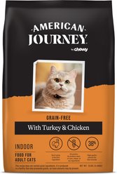 American Journey Indoor Recipe with Turkey & Chicken Grain-Free Dry Cat Food, 12-lb bag