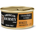 American Journey Kitten Minced Chicken Recipe in Gravy Grain-Free Canned Cat Food, 3-oz can, case of 24