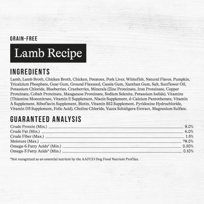 Show full view: American Journey Premium Loaf Lamb Recipe Grain-Free Canned Dog Food, 12.5-oz can, case of 12 slide 10 of 11