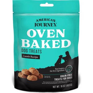 American Journey Lamb Recipe Grain-Free Oven Baked Crunchy Biscuit Dog Treats, 16-oz bag