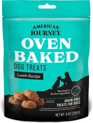 American Journey Lamb Recipe Grain-Free Oven Baked Crunchy Biscuit Dog Treats, 8-oz bag