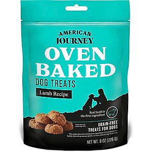 American Journey Lamb Recipe Grain-Free Oven Baked Crunchy Biscuit Dog Treats, 8-oz bag
