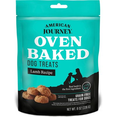 American Journey American Journey Lamb Recipe Grain-Free Oven Baked Crunchy Biscuit Dog Treats, 8-oz bag