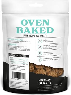 Show full view: American Journey Lamb Recipe Grain-Free Oven Baked Crunchy Biscuit Dog Treats, 8-oz bag slide 3 of 10