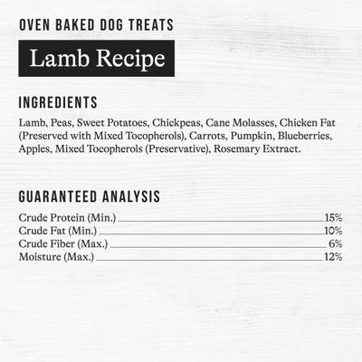 Show full view: American Journey Lamb Recipe Grain-Free Oven Baked Crunchy Biscuit Dog Treats, 8-oz bag slide 9 of 10