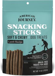 American Journey Lamb Recipe Grain-Free Soft & Chewy Snacking Sticks Dog Treats, 6-oz bag