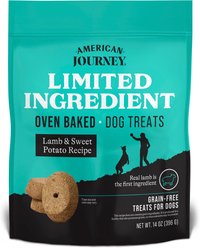 American Journey Lamb & Sweet Potato Recipe Limited Ingredient Dog Treats, 14-oz bag