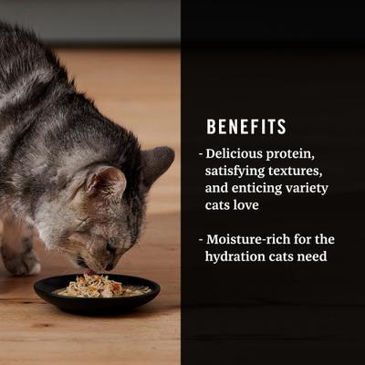 Show full view: American Journey Landmark Broths Chicken, Carrots & Pumpkin Recipe Wet Cat Food Complement Pouches, 1.4-oz case of 16 slide 5 of 11