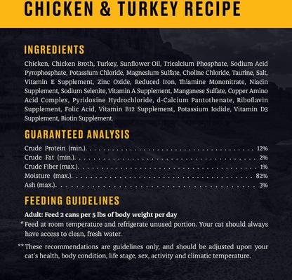 Show full view: American Journey Landmark Chicken & Turkey Recipe in Broth Grain-Free Canned Cat Food, 3-oz can, bundle of 24  slide 4 of 12