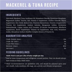 American Journey Landmark Mackerel & Tuna Recipe in Broth Grain-Free Canned Cat Food, 3-oz can, case of 12 slide 2 of 9