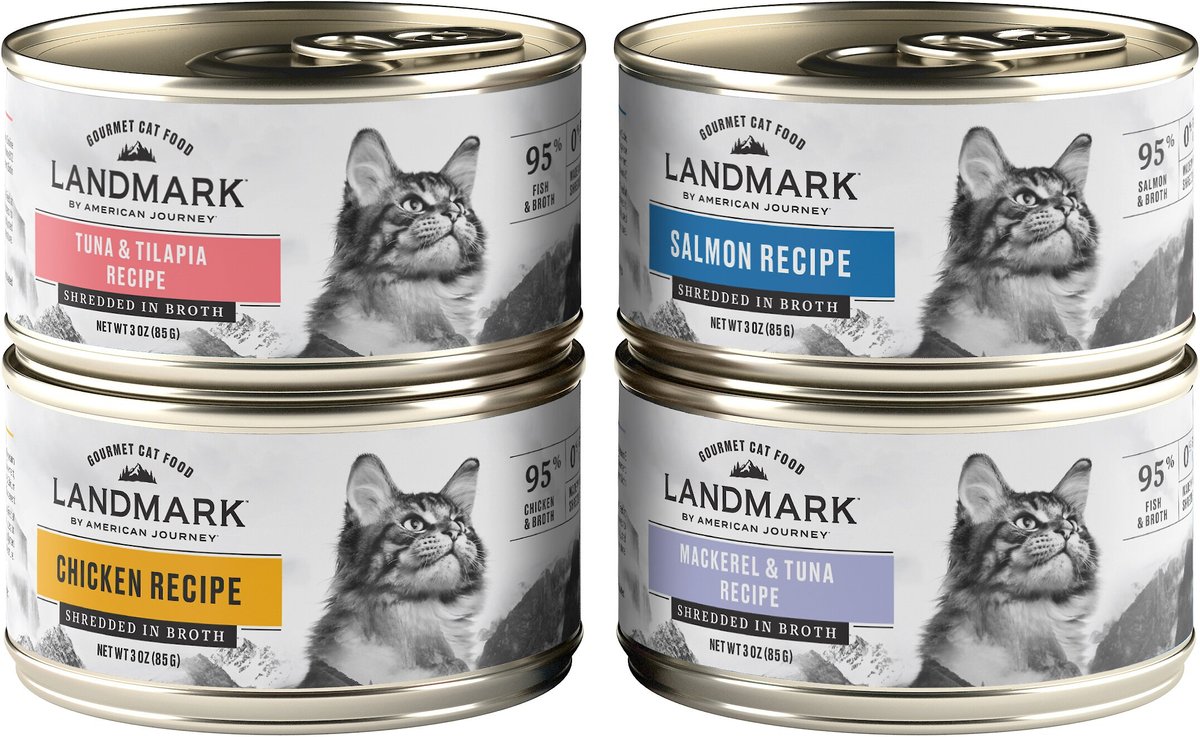 American Journey Landmark Seafood & Chicken in Broth Variety Pack Grain-Free Canned Cat Food
