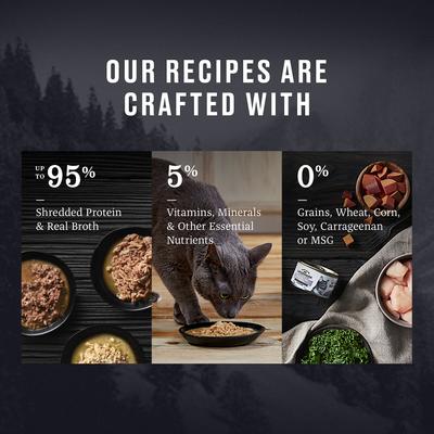 Show full view: American Journey Landmark Tuna & Tilapia Recipe in Broth Grain-Free Canned Cat Food, 3-oz can, case of 12 slide 5 of 12