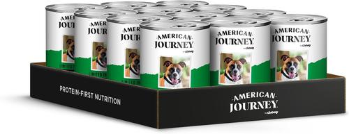 Show full view: American Journey Limited Ingredient Diet Premium Loaf Duck & Sweet Potato Recipe Grain-Free Canned Dog Food, 12.5-oz can, case of 12 slide 3 of 12