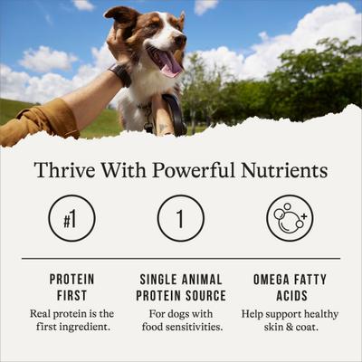 Show full view: American Journey Limited Ingredient Diet Premium Loaf Duck & Sweet Potato Recipe Grain-Free Canned Dog Food, 12.5-oz can, case of 12 slide 7 of 12