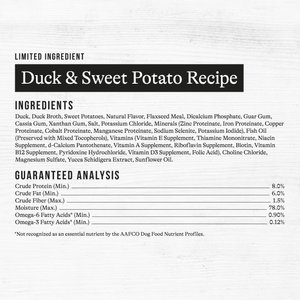 American Journey Limited Ingredient Diet Premium Loaf Duck & Sweet Potato Recipe Grain-Free Canned Dog Food, 12.5-oz can, case of 12