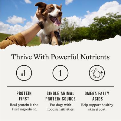 Show full view: American Journey Limited Ingredient Diet Premium Loaf Poultry Variety Pack Grain-Free Canned Dog Food, 12.5-oz can, case of 12 slide 6 of 11